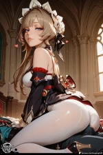 NaughtyPuff -  Sandrone | Genshin Impact – Who Knew the Coldest Harbinger Was Hiding All This Heat in Her Mansion... (159 Pics - Commission) 