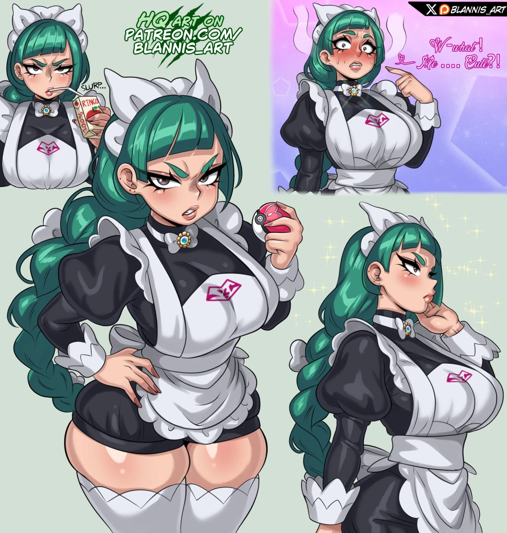 Blannis_art - Tsundere maid Lebanne - Pokemon Legends Z-A 