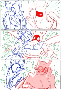 idolomantises - Deltarune Bug Yuri (WIP)