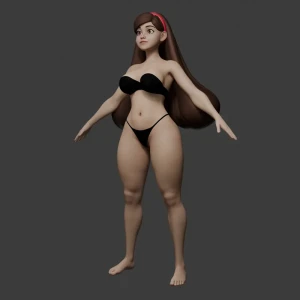 Lia - WIP: Mabel Body + Hair V3