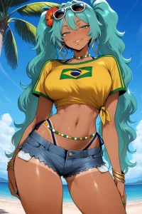 Revi AI ART -  Brazilian Miku - Vocaloid