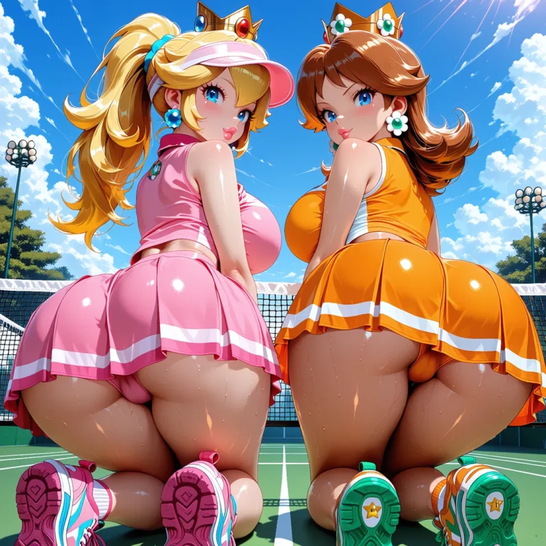ZBaiArt - Diamond Room - Peach X Daisy Tennis - Mario Series - 357 images — page 1