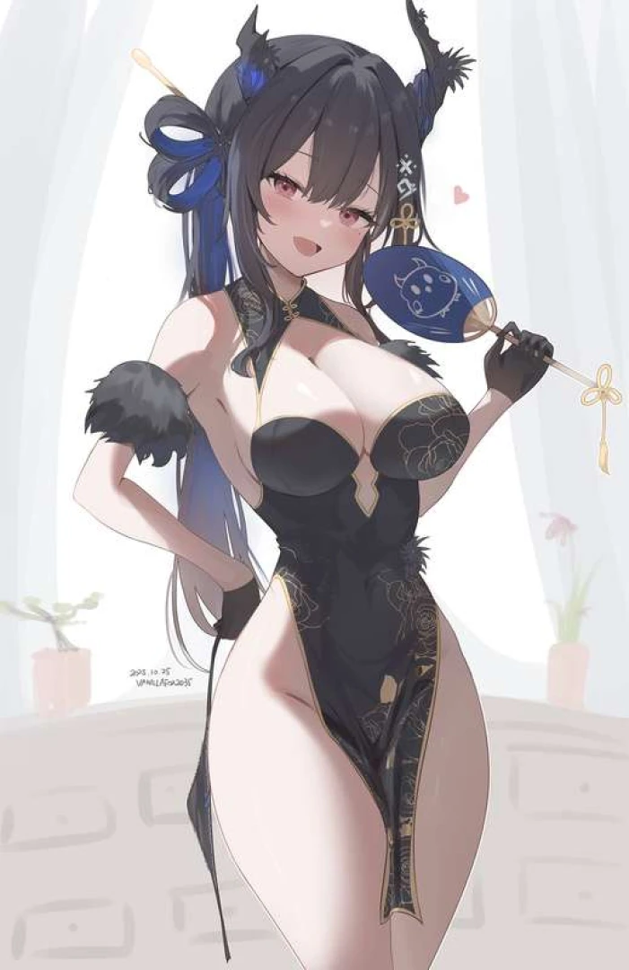 VanillaFox2035 - [Cub Tier] Chinese Dress Nerissa