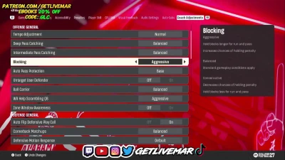 GetLiveMar - GetLiveMar Coach Adjustments & Settings CFB27!