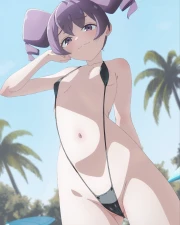 OtakuVs - Sling Bikini Otachan  Now Animated! (NSFW)