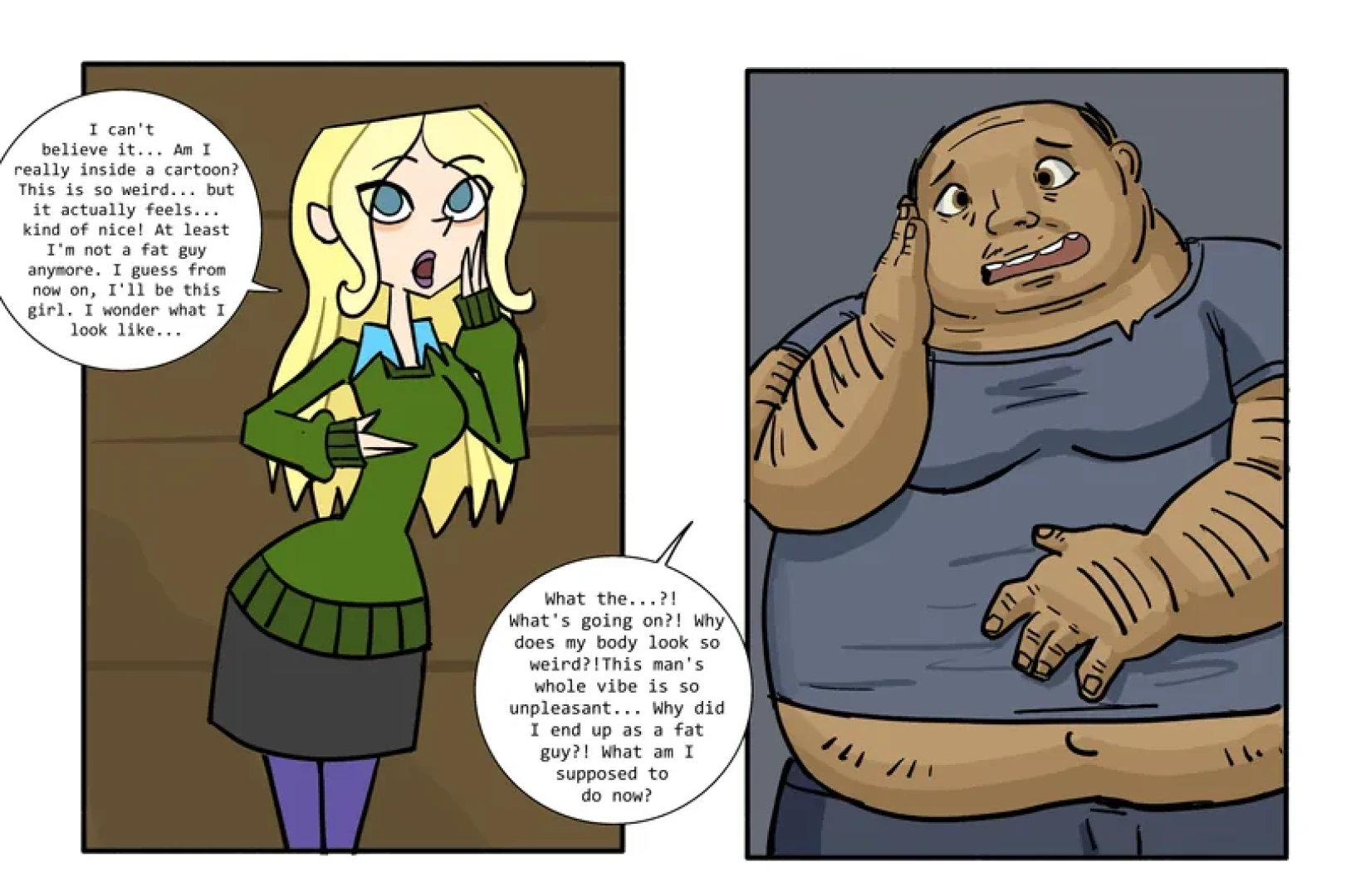 SwapSlaves - Inside a cartoon/real life — page 1