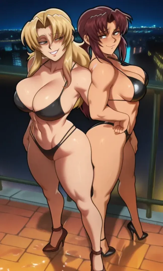 shinobuxkny - Revy and Eda | Black Lagoon (preview)