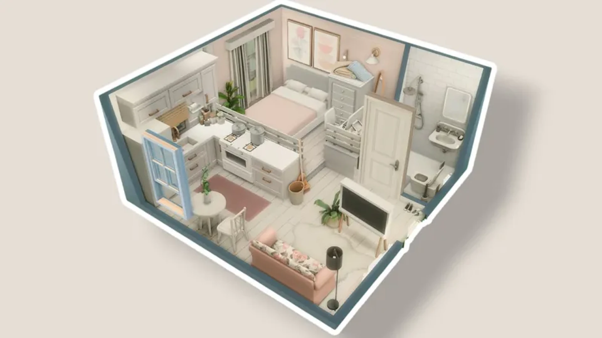 Kynlesims - White Petal Small Apartment Preview 