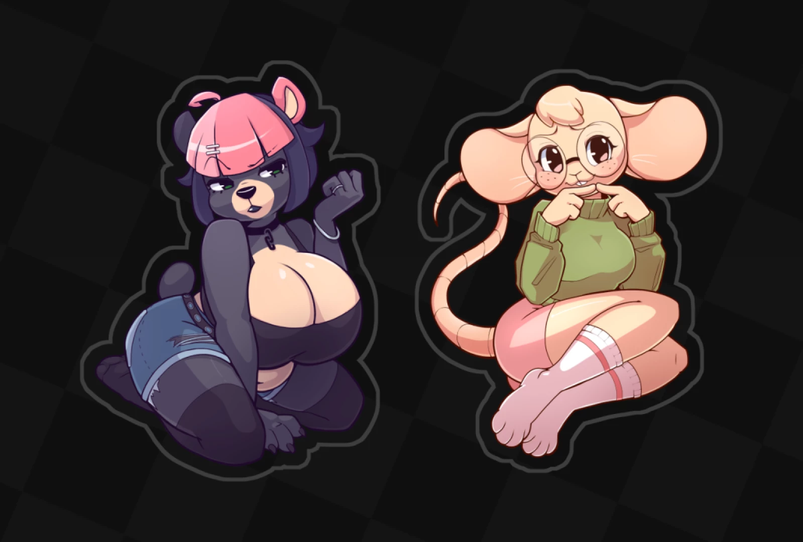 komdog - Jasmine / Makayla keychain designs