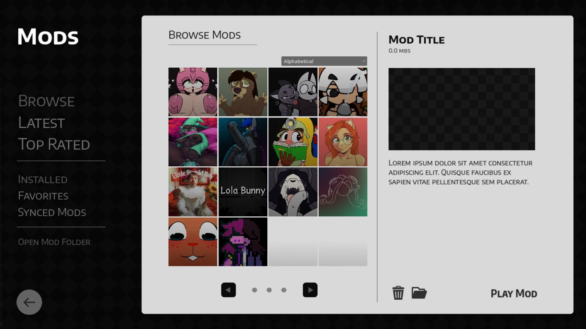 komdog - New Mod Menu / Browser (BETA)