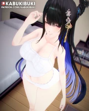 kabukibuki - nerissa sleepover animation (NSFW Ver.) part 2