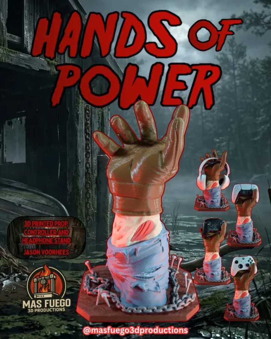 Mas Fuego 3D Productions -  NEW DROP: Hands of Power – Jason Voorhees Edition!  