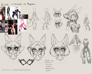 Pudding Smasher -  Character Concept Introduction - Meet our Fox girl 