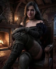 Artedenia - Yennefer Takes off her boots