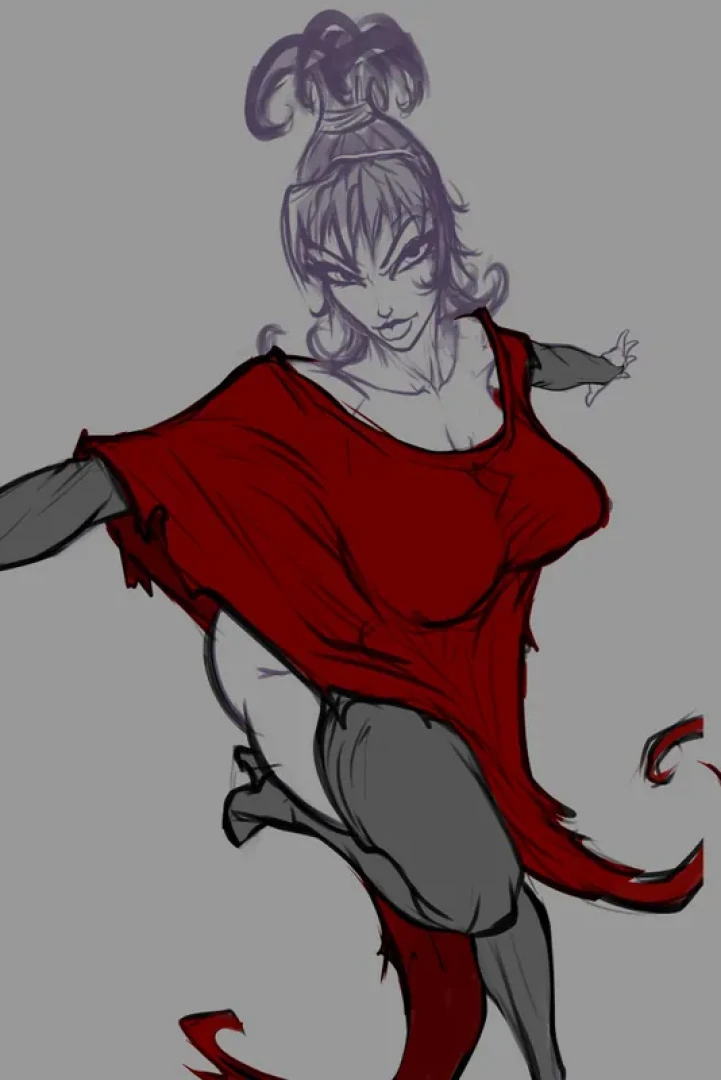 BarretXIII - Barr's Mares - Lydia Deetz WIP — page 1