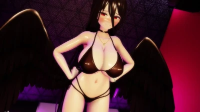 ハスキー - 【本物質感】水着ハスミのおっぱい吹っ切れ過ぎた【RayMMD】