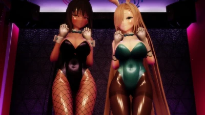 ハスキー - 【本物質感】C＆Cバニーがエロエロ誘惑HellTaker【乳揺れ】