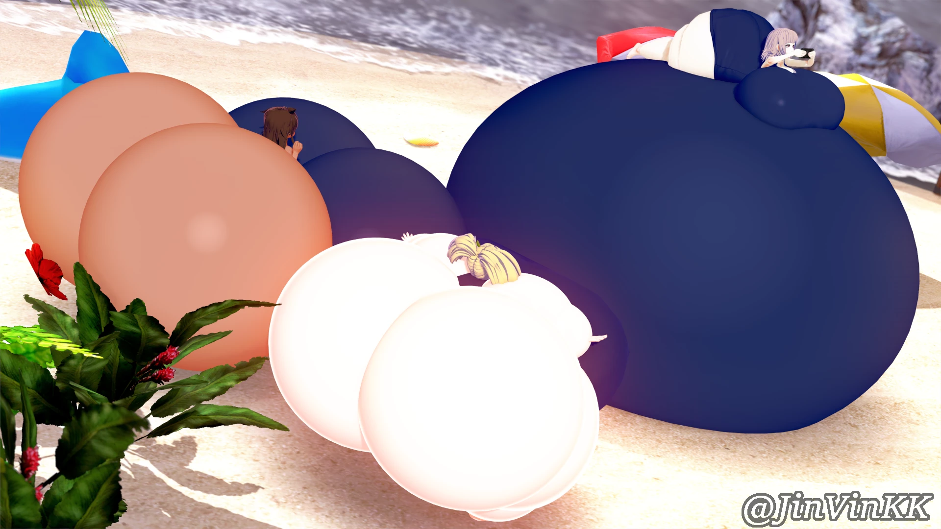 JinVin - Beach Balloon Chiaki (ANIMATION)