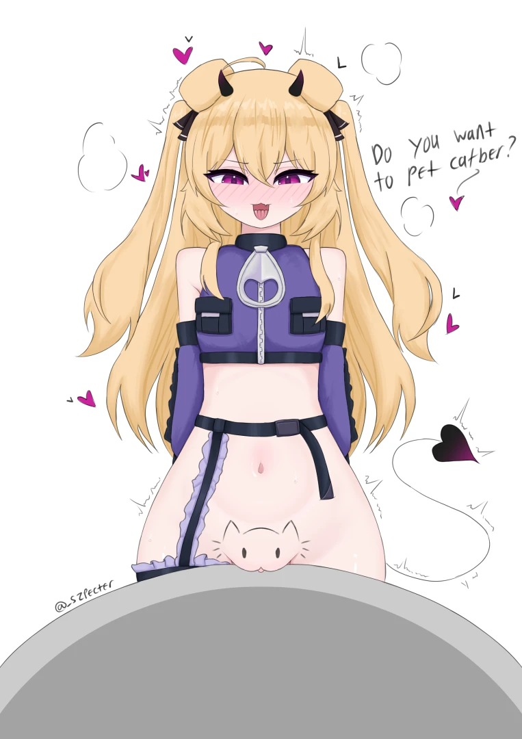 Anders - Showing her "catber" ;3