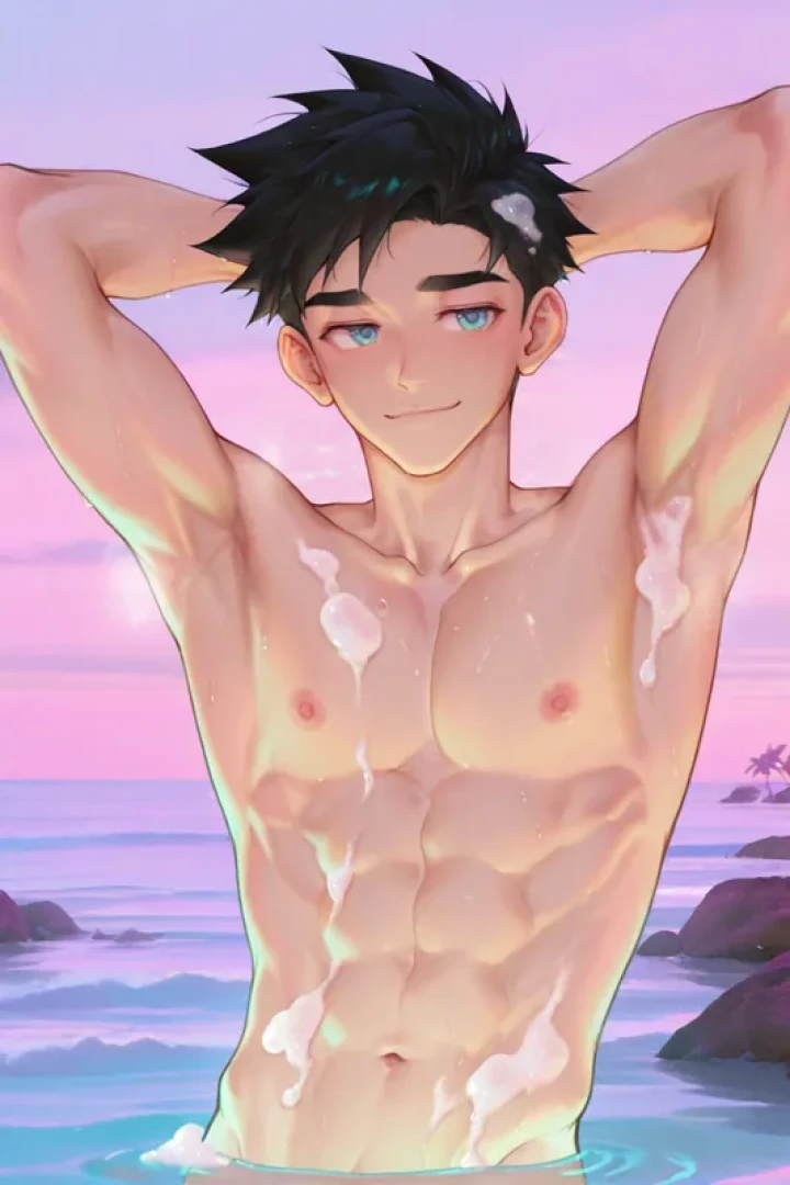 Yaoi_Academia - Avan tasting his own milk 