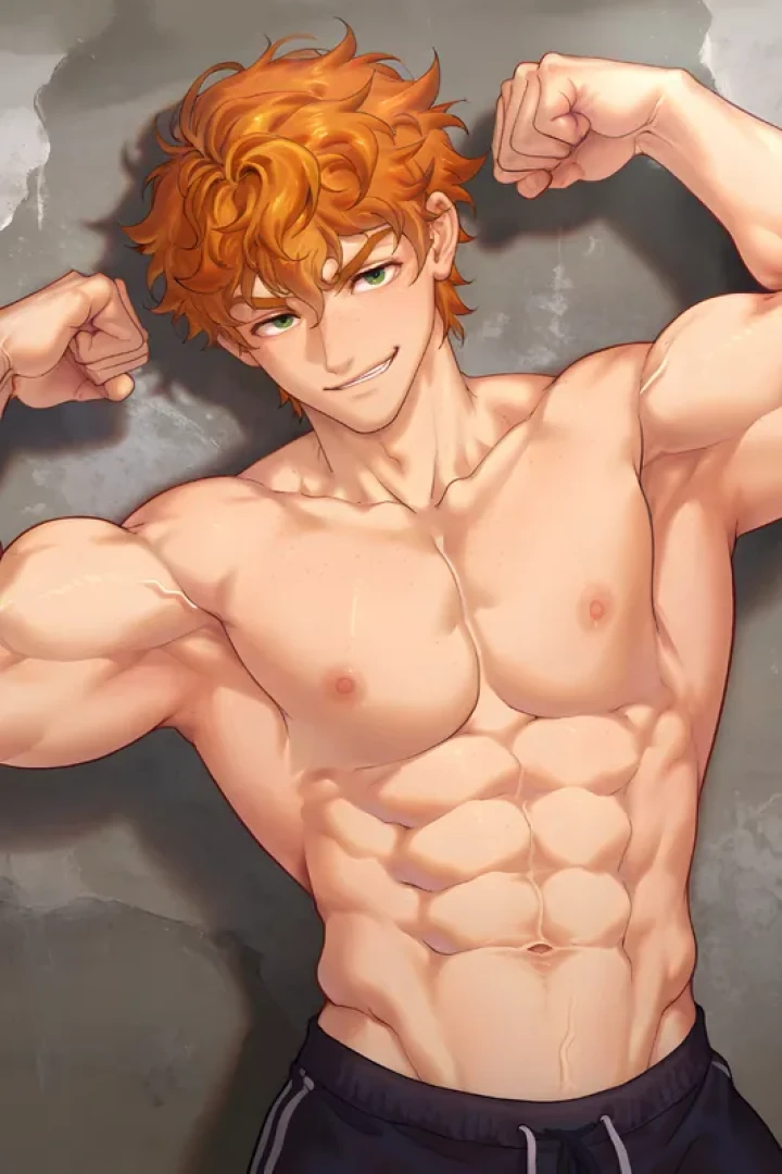 Yaoi_Academia - Jocks flexing their guns  — page 1