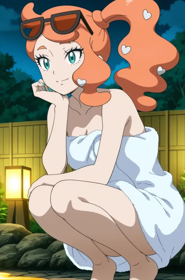 Suulon - [Sample] (Request) Sonia Hot Spring Ver (Pokemon) Illustration Set