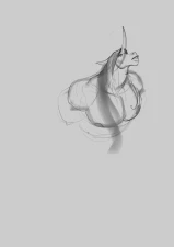 purplebirdman - Sketches | Barbarian Unicorn, Ramstein the Biker