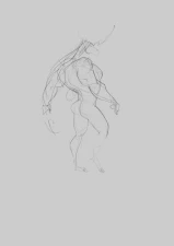 purplebirdman - Sketches | Barbarian Unicorn, Ramstein the Biker part 2
