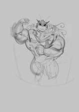 purplebirdman - Sketches | Moth and Orchid Mantis part 2