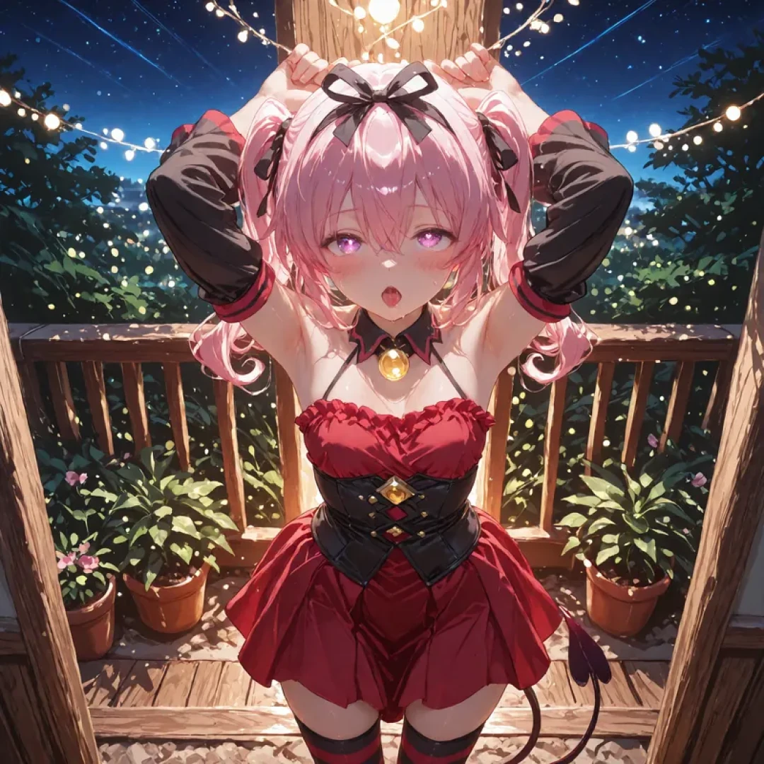 NaughtyCutiess - Night at Garden with Nana Deviluke! — page 1