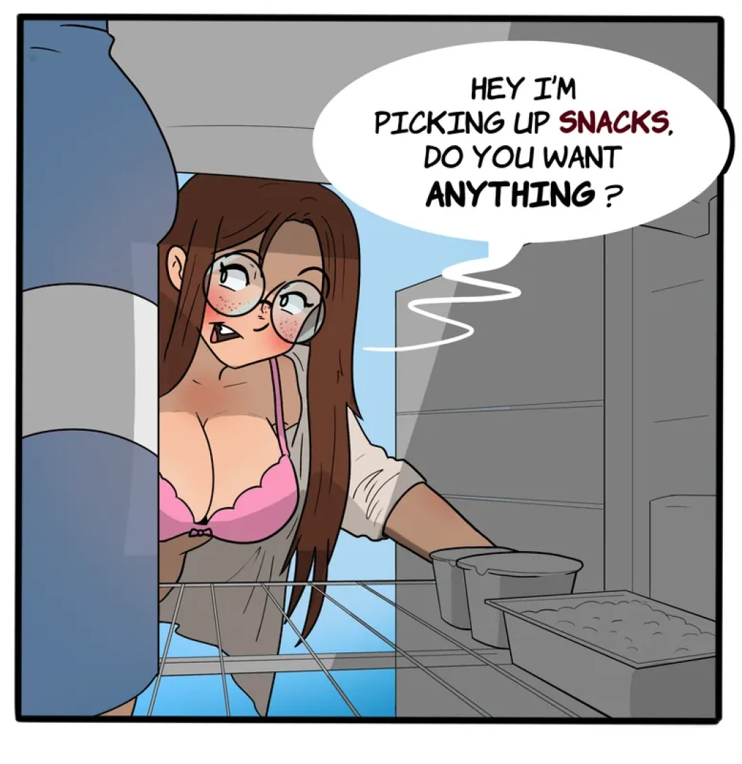 Naughty nectar - "I'm picking up snacks, do you want anything ?" (+ 3 VERY HOT NSFW Bonus panels of them f*cking by the fridge )