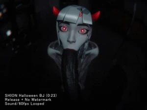 vekkte - Shion Halloween BJ Anim LOOP (No Watermark) 