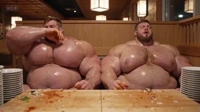 TheBiggerTheBetter79 - The Surprising Winner of Huge Bodybuilders Sushi Eating Contest