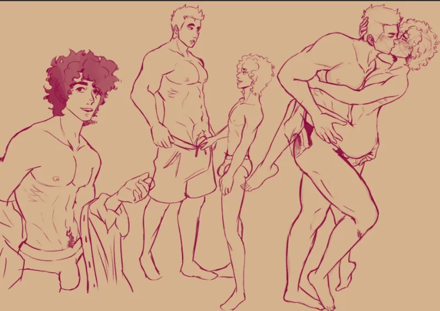 Tartarosa - Val Zhang at the beach sketches — page 1
