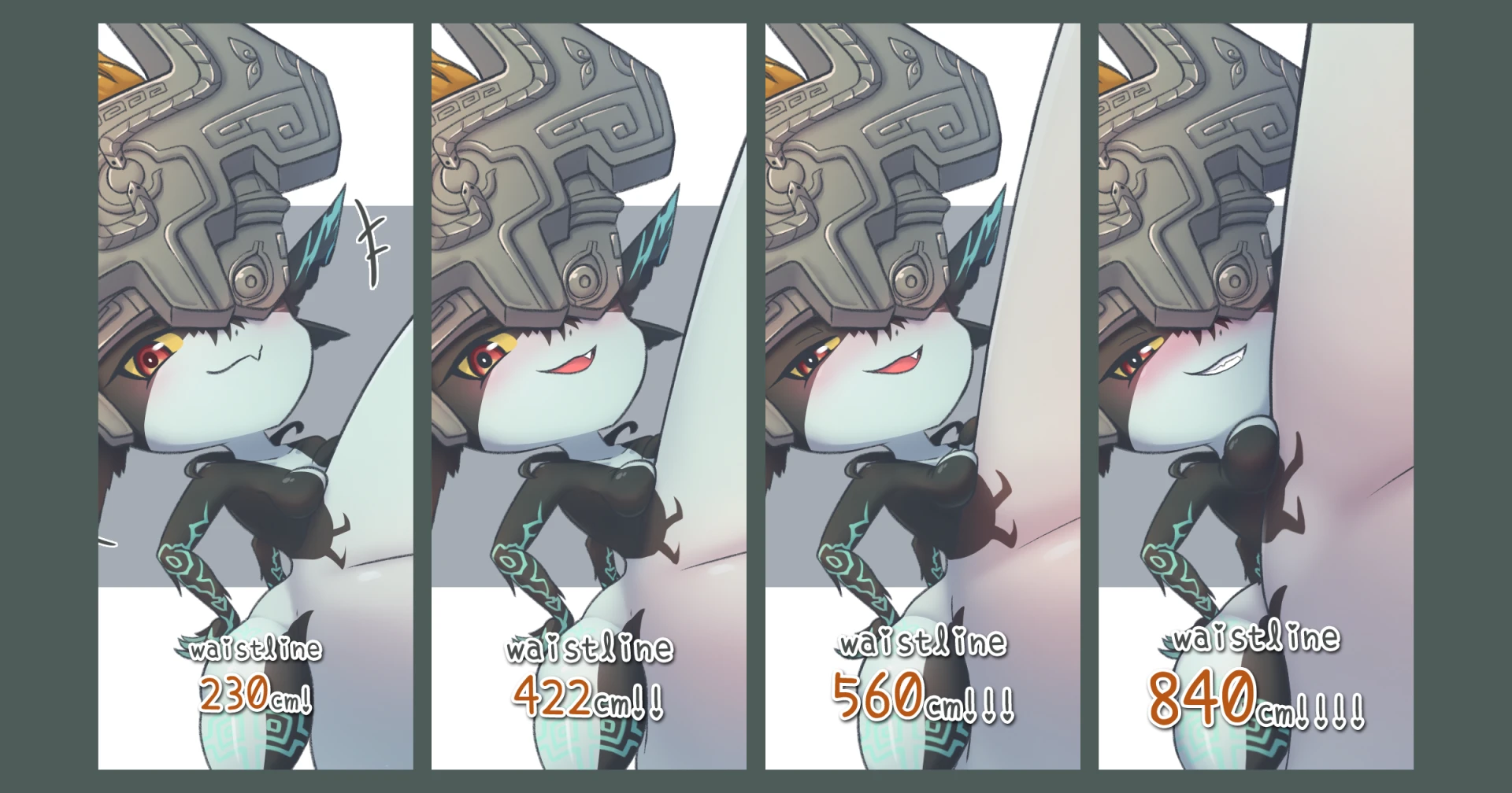 daduko - 膨腹ミドナ(1個額外尺寸) Midna's belly inflation (1 extra size)