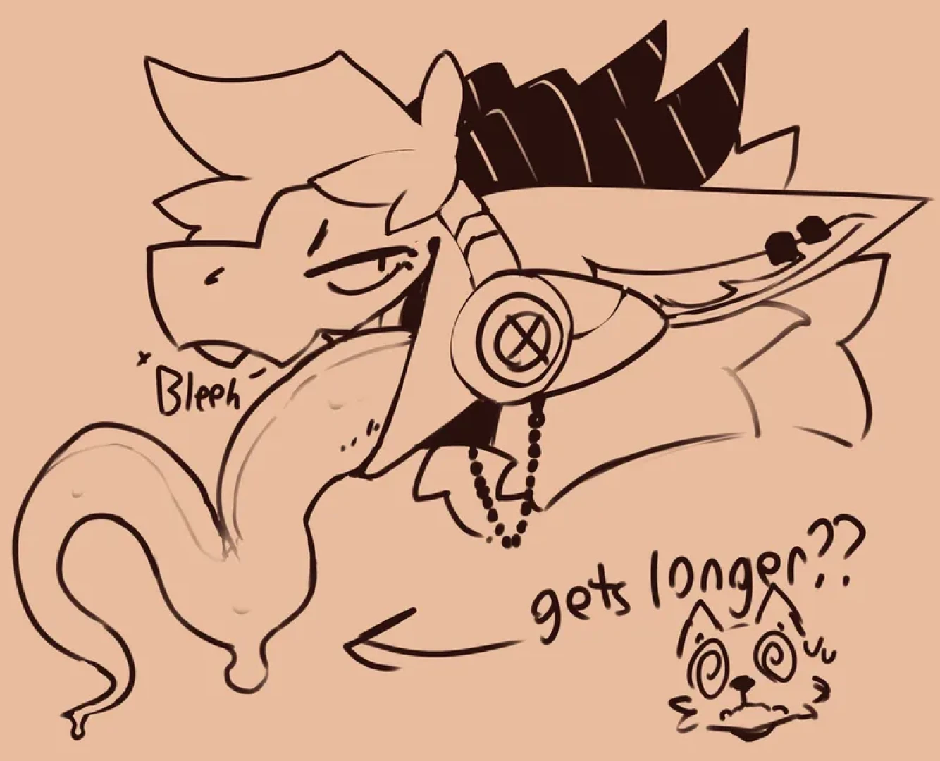 Maxadisasta - Max freaky tongue doodle thing — page 1