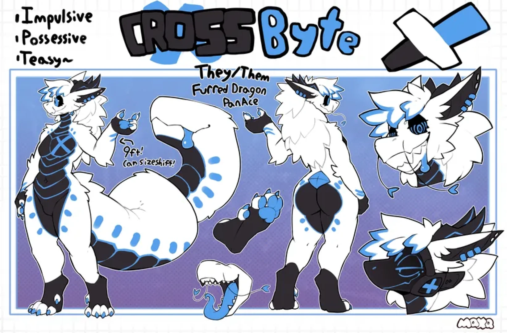 Maxadisasta - Crossbyte Ref commission!! (And alts!) 