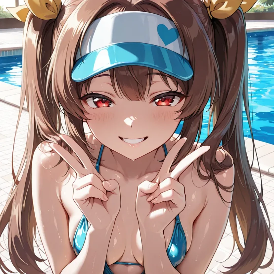 Hammiia - Commission Eri Hasumi Swimsuit Preview — page 1