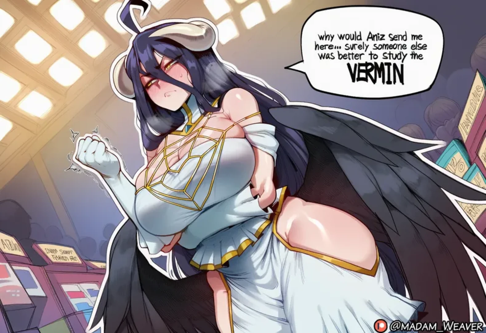 𝐌𝐚𝐝𝐚𝐦 𝐖𝐞𝐚𝐯𝐞𝐫 - Under Cover Antics - Full Comic - Commission From Chrollo Lucilfr