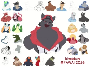kimakkun - #BONUS - PAWAI 2026 Bust-up Commissions Timelapse