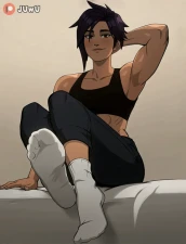 𝕁𝕌𝕨𝕌 - Invisigal (Dispatch) foot fetish [40+ images + Animations!] + Zip part 2