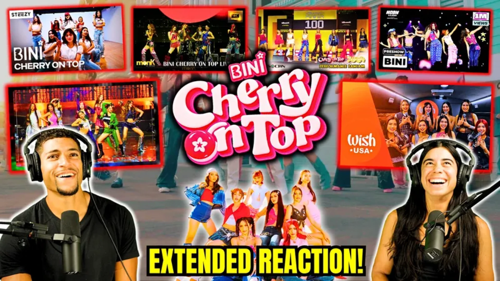 K&J React - BINI - 'CHERRY ON TOP'  (EXTENDED REACTION) | Official MV, Wish Bus, Dance Practice, KCON 2024, Billboard PH Show + MORE! 