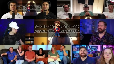 Pixel-man Reaction - Demon Slayer 1x15
