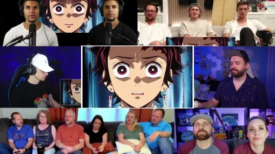 Pixel-man Reaction - Demon Slayer 1x14