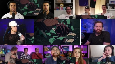 Pixel-man Reaction - Demon Slayer 1x19