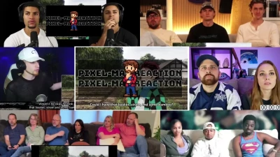 Pixel-man Reaction - Demon Slayer 1x2