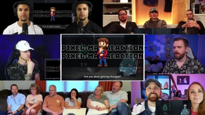 Pixel-man Reaction - Demon Slayer 1x6