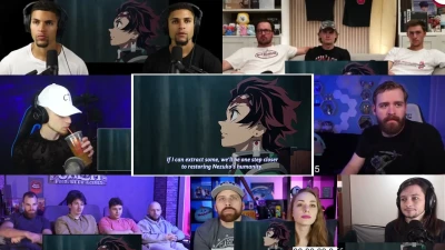 Pixel-man Reaction - Demon Slayer 1x17