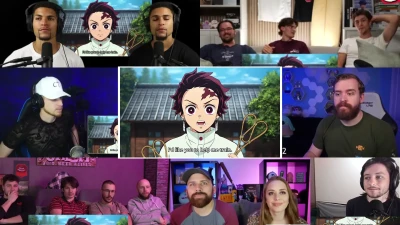 Pixel-man Reaction - Demon Slayer 1x25