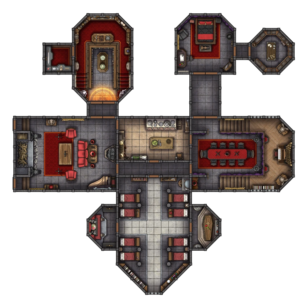 tomcartos - Build-A-Bastion Part 4: Gothic Manor - Complete Variant Set part 3